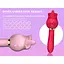 Двосторонній вібратор для жінок з силікону 24 режими вібрації 11 см рожевий - мініатюра 3