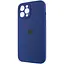 Чохол Epik Silicone Case Full Camera Protective AA для Apple iPhone 12 Pro 6.1 Синій/Deep navy - мініатюра 3