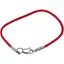 Червоний браслет Qvaliz з шовкової нитки зі сріблом. 905-00770 - мініатюра 1