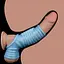 Насадка на пенис с вибрацией Lovetoy Knights Ring Vibrating Wave With Scrotum Sleeve 14.4 см голубой - миниатюра 16