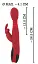 Вібратор You2Toys-кролик Rechargeable Massager For Her Rabbit Vibrator 26.5 см червоний - мініатюра 8