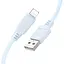 Дата кабель Borofone BX115 Lotto USB to Lightning 2.4A (1m) Blue - мініатюра 4