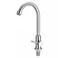 Монокран для раковини поворотний вилив нержавіюча сталь Wezer EKO14A-14 Нержавіюча сталь - мініатюра 3