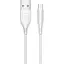 Кабель Usams U18 Round USB-A to Micro-USB 2A 1m White [138959] - мініатюра 1