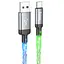 Дата кабель Hoco U112 Shine 2.4A USB to Type-C (1m) Gray - мініатюра 1