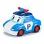 Машинка на радиоуправлении 180-1 A, полицейская, мультяшный стиль, на перезаряжаемых батарейках, синяя - миниатюра 1