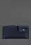 Кожаный портмоне-купюрник 8.0 темно-синий - миниатюра 4