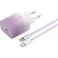 Комплект зарядного пристрою XO CE18 1Type-C PD/QC 30W Type-C to Lightning Violet - мініатюра 1