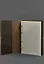 Шкіряний блокнот А4 на кільцях (Софт-бук) 9.0 в м'якій обкладинці темно-коричневий Crazy Horse - мініатюра 3
