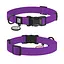 Нашийник для собак водостійкий Waudog Magnet з QR-паспортом магнітна пряжка-фастекс M Ш 20 мм Д 28-40 см фіолетовий - мініатюра 1