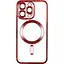 Чехол EndorPhone Metallic Full Camera Magsafe Apple iPhone 15 Pro Max Red - миниатюра 1