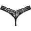Кружевные стринги Obsessive Donna Dream Thong M/L Black, низкая посадка - миниатюра 4