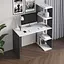 Комп’ютерний стіл Vays M-17, письмовий з боковим стелажем зправа, ЛДСП, 120×60×148 см - для дому, навчання, офісу - мініатюра 2
