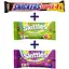 Набор: батончик Snickers Super+1 с арахисом 112 г + драже Skittles Кисломикс 38 г (132286) + драже Skittles Лесные ягоды 38 г (788406) - миниатюра 1