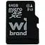 Карта памяти Wibrand microSDXC, 64Gb, Class10 UHS-I U3, без адаптера (WICDXU3/64GB) - миниатюра 1