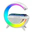 Настольная смарт лампа-ночник RGB 3 в 1 Rainbow Light-Wireless Charger-Speaker - миниатюра 1