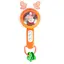 Интерактивная погремушка M 608 со звуками, мелодиями и светом, оранжевого цвета - миниатюра 1