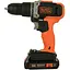 Аккумуляторная дрель-шуруповерт Black+Decker с АКБ и ЗП BCD003C1 - миниатюра 3