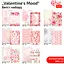 Набір дизайнерського паперу „Valentine's Mood“ А4 200г/м2 8арк двостор. матовий ROSA TALENT - мініатюра 2