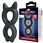 Ерекційне кільце Crazy Bull Super Soft Silicone Toran, чорне PRETTY LOVE BI-210365 103644 - мініатюра 1