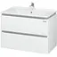 Тумба з умивальником Sanwerk Амата Air 80 Білий з умивальником Меркур MV0000793 Білий - мініатюра 1