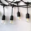 Вулична гірлянда з ретро лампами LED Edison 15 шт, 220V, 10 метрів з перехідником вуличний струнний світильник - мініатюра 2