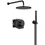 Душова система з термостатом Kludi Nova Fonte прихованого монтажу чорний матовий 208313915 - мініатюра 1