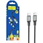 USB-кабель Hoco X86 Type-C/Type-C silicone cable 60W 1 м чорний - мініатюра 1
