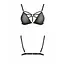 Бюстгальтер стрепи Meggy Bra black - Passion Exclusive 2XL/3XL - мініатюра 5