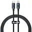 Кабель Baseus Crystal Shine Type-C to Lightning 20W 1.2 метра черный (CAJY000201) - миниатюра 1