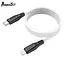Кабель Avantis AC-87 PD Silicone 20W Type-c to lightning Black/white - мініатюра 1