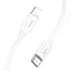 Кабель Hoco X87 Magic silicone PD charging data cable for Lightning Білий - мініатюра 1