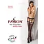 Эротические колготки-бодистокинг Passion S025 black имитация ажурных чулочков с пояском S/M/L - миниатюра 7