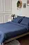 Комплект постільної білизни Moon&Star King Size 220x240 наволочки 2х50х70 Delfi Blue Satin Stripe - мініатюра 1