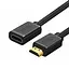 Удлинитель HDMI (папа) - HDMI (мама) VEGGIEG HF-1.5 1.5m, v2.0, OD-7.0mm - миниатюра 1