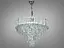 Сучасна кришталева люстра в вітальню, 11 ламп, хром - мініатюра 2