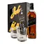 Виски Johnnie Walker Black label Blended Scotch Whisky, 40%, 0,7 л + 2 стакана - миниатюра 1