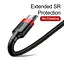 Кабель Baseus cafule Cable USB For Micro 2A 3m Red+Black - мініатюра 9