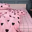 Простирадло MirSon Ranforce Elite Hearts&Grid 180x220 см (2200011633305) - мініатюра 1