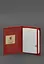 Шкіряна обкладинка для паспорта 1.0 червона краст - мініатюра 3