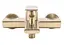 Смеситель для ванны Rea Verso настенный с изливом brushed gold REA-B6565 Золотой - миниатюра 2