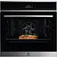 Духова шафа електрична Electrolux A+ пара дисплей конвекція піроліз телескопічні напрямні 72 л чорний - мініатюра 1