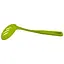 Шумівка кухарська пластикова перфорована з прорізами 34 см, Kitchen Master Салатовий 85686 - мініатюра 1