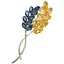 Брошь Колосья пшеницы колоски брошь-булавка символ Украины - миниатюра 1