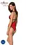 Напівпрозорий боді з мереживом Passion Peonia Body XXL/XXXL red - мініатюра 2