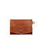 Кожаная монетница с клапаном 1.0 светло-коричневая. - миниатюра 8