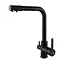 Змішувач для кухні під осмос Globus Lux GLLR-0444-10-BB Чорний матовий - мініатюра 1