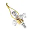Лампа Brille світлодіодна LED E14, 5W 20 pcs WW CL37-A SMD2835 gold 220 В - мініатюра 4
