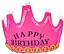 Аксессуар для волос корона Happy Birthday, свет 3 режима (в ассортименте) - миниатюра 1