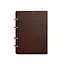 Шкіряний блокнот на кільцях (софт-бук) 9.0 з твердою бордовою обкладинкою - мініатюра 7